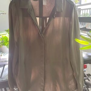 Olive green blouse